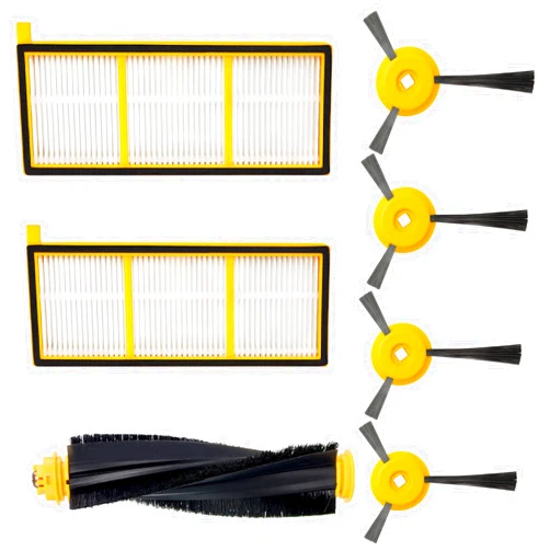 Techecook Replacement Accessories for Shark ION Robot by Techecook-Compatible with Shark RV700, RV720, RV750, RV750C, RV755 Robotic Vacuum Cleaner, Replace RVFFK700 & RVSBK700 shark ion robot replacement parts
