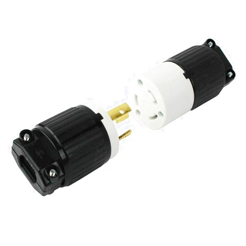 Superior Electric YGA017-KIT 30 Amp 250 Volt Male Female Twist Lock 3 Wire Plug Nema L6-30P/30R (YGA017 + YGA017F)