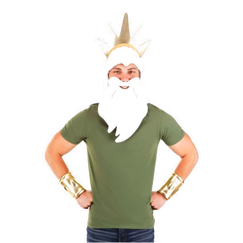 Fun Costumes Deluxe Little Mermaid King Triton Costume Kit for Men | Disney Adult Costume Kits