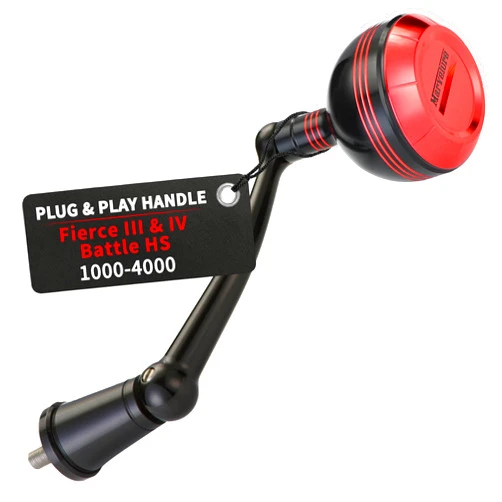 MARVELURE Power Handle for Penn Fierce III IV, Battle III HS Spinning Fishing Reel Replacement Handle (Not for Fierce Live Liner)