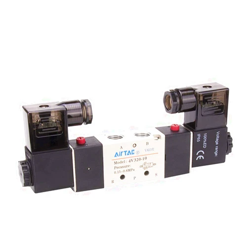 Woljay Pneumatic Double Solenoid Air Valve 4V320-10 AC 24V PT 3/8