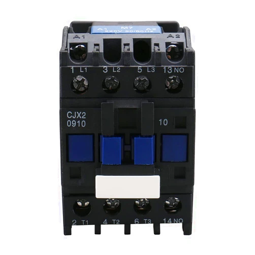Baomain AC Contactor CJX2-0910 220V 50/60 Hz Coil 3 Phase 660V 9A, Contactor Switch Auxiliary 1NO, Universal Circuit Control,DIN Rail Mount