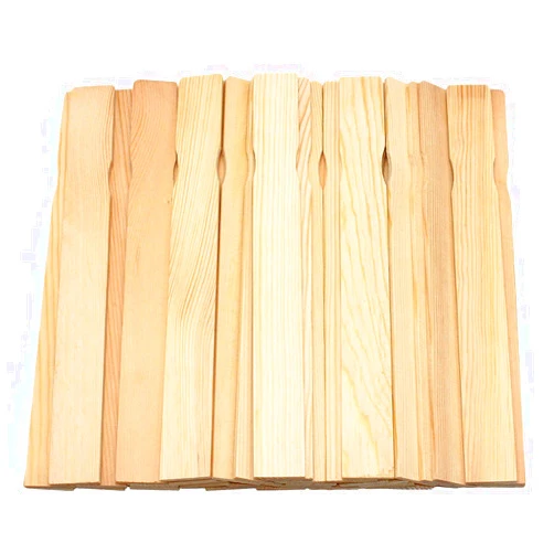 REWISS Wooden Paint Stir Sticks - Rewiss Paint Sticks 12 Inch Wood Stirrers Paddles Resin or Kids Wooden Craft Sticks, Garden and Library Markers(Pack of 50)