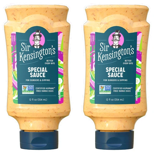 Sir Kensington's Mayonnaise 2 Count Special Sauce Gluten Free Non- GMO Project Verified Shelf-Stable 12 oz
