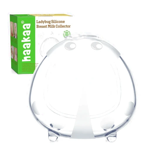 haakaa Ladybug Breast Milk Collector Breast Shells Milk Saver Nursing Cups for Large Milk Supply, Replace Disposable Breast Pads, Reusable & Wearable (150ml, 1 Pc)