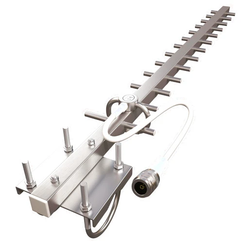 Tupavco Yagi WiFi Antenna 2.4GHz (15dBi) Outdoor Directional Signal (H:30° V:25°) Long Distance Range (High-Gain Weatherproof) Wireless Network (Pole Mount) N-Female Pigtail Connector Tupavco TP512