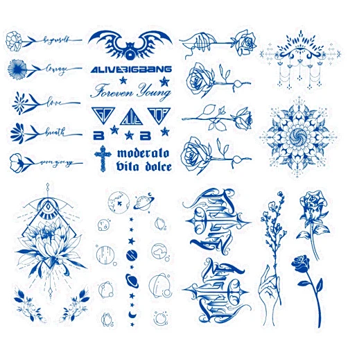 Kotbs Semi Permanent Realistic Tattoos for Women Girls, 8-Sheet Waterproof Tiny Flower Tattoo Stickers, Premium Temporary Tattoos 100% Plant-Based Ink Juice Lasting 2 Weeks Tattoo for Women Girls Kids Removable