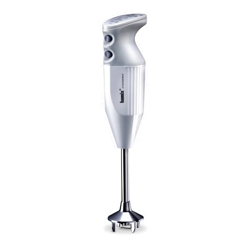 bamix Made in Switzerland M200 PRIME - 2-speed Immersion Hand Blender, 200W 120V 60Hz - Light Grey - Includes 3 Stainless Steel Blades – Aerating, Blending, and Chopping Blades
