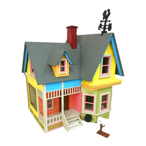 Bird's Wood Shack 3D Wooden Puzzle Dollhouse Kit - DIY Tiny House Kit from Up Movie - Easy-to-Assemble 1/8” Baltic Birch Wood - Model House Kit for Family, School, Hobby, Art & Craft Gift