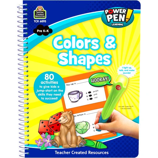 Teacher Created Resources Power Pen Learning Book, Colors & Shapes (6895)