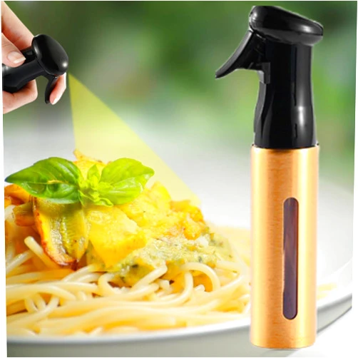 JavaNest Oil Sprayer for Cooking, Olive Oil Sprayer, 80ml Cooking Oil Spray Bottle for Salad, BBQ, Kitchen Gadgets Accessories for Air Fryer, Roasting. (Gold)
