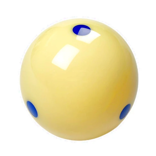 AGIEG Standard Pool Billiard Pro Cup Cue Ball with 6 Red Dots 2-1/4'' 6 oz Practice Training Cue Ball
