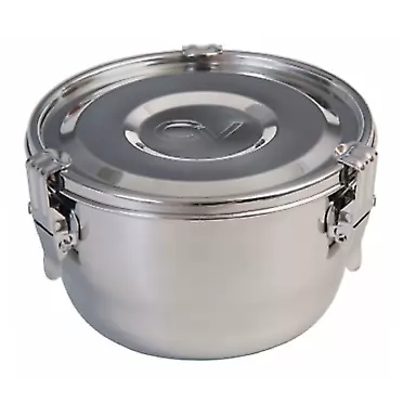 CVault 2 Liter Storage Container Stainless Steel Humidity Container