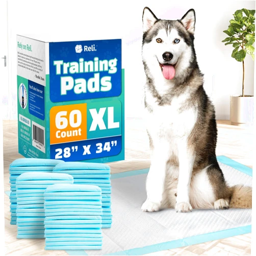Reli. Dog Pee Pads Extra Large (60 Count) | Dog Pads XL, 28