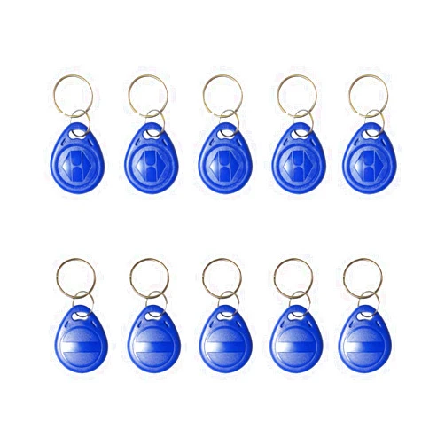 ETEKJOY 10 PCS Writable 125kHz RFID Key Fob Proximity ID Card Token Tag Rewritable T5577 Universal