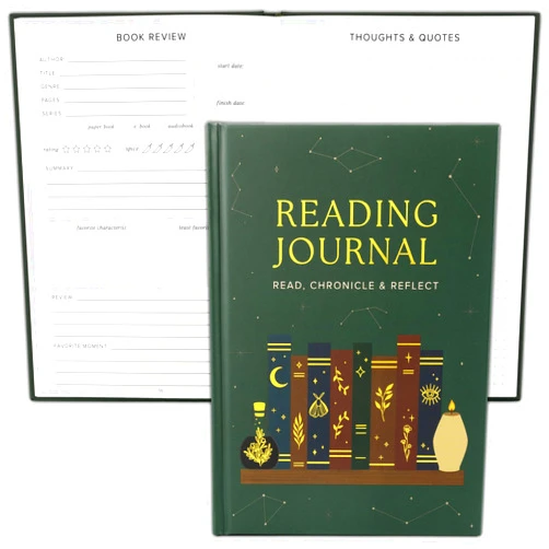 ZICOTO Beautiful Reading Journal for Book Lovers - Sturdy Hard Cover Journal Makes a Great Gift for Readers - The Perfect Tracker with Reading Log & Review Pages For Keeping Notes on Your Favorite Books