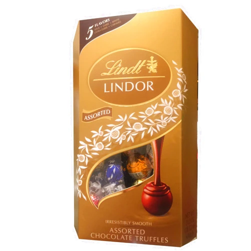 BLholife Lindor Lindt Assorted Chocolate Truffles Gift Box, 5 Flavors, 21.2 Ounces