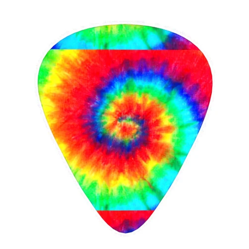 ProxXi tie dye rainbow Print Guitar Pick 12 pieces Electric Guitar Bass Ukulele Accessory For Men Women