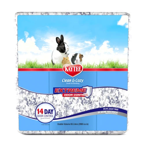 Kaytee Clean & Cozy Extreme Odor Control Bedding, Made for Small Animals, 65 Liters