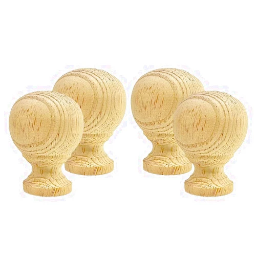 Highland Manor Wood Products Melrose Ball Finial 2 7/8