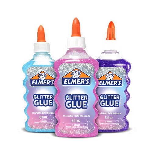 Elmer's Glitter Liquid Glue, Blue, Pink, Purple 3 Count