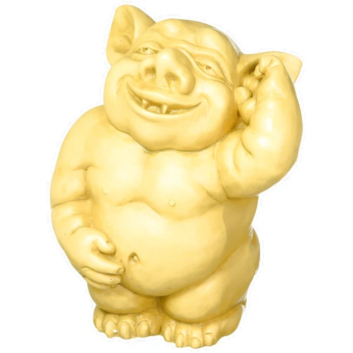 Design Toscano The Picc-a-Dilly Ear Gargoyle Statue Size: Medium