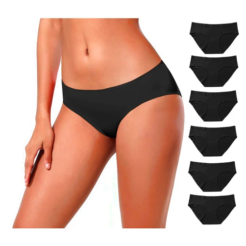 BUBBLELIME XS-XXL Sexy Bikini Panties Women’s Low Rise String Soft Breathable Underwear Bonded No Show (6 Pack&3 Pack&1 Pack)