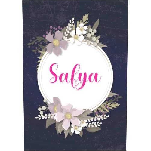 Soline rF Morganne Publishing Safya: Carnet de notes A5 | Prénom personnalisé Safya | Cadeau d'anniversaire pour fille, femme, maman, copine, sœur ... | Couverture: floral | 120 ... Format A5 (14.8 x 21 cm) (French Edition)