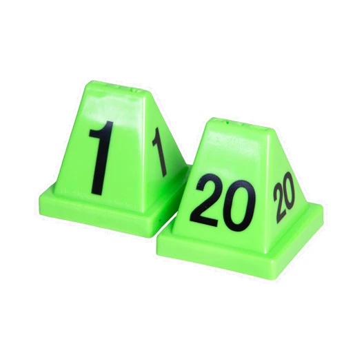 Forensics Source Crime Scene Evidence Marker Versa Cones, Numbers 1-20, Green