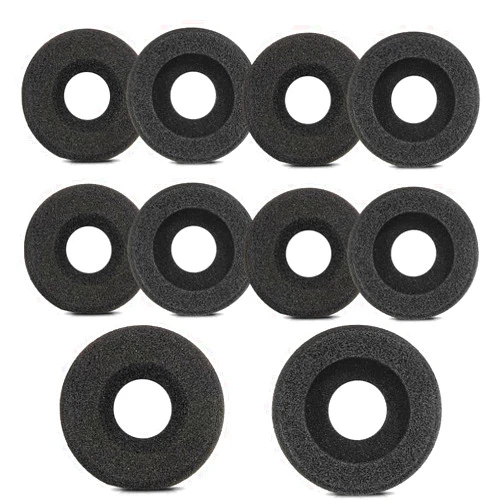 Callez Ear Cushions for Jabra Headset Earpads Replacement Foam Ear Pad Covers for Jabra PRO 920 930 9450 GN 2000 Biz 1500 2400II Plantronics Blackwire 3220 3320 C320 HW251N HW261N HW520 Headphones (10 Pack)