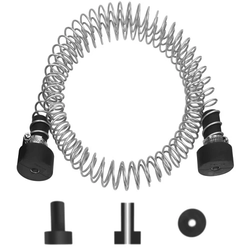 TT TRSMIMA Trsmima Heavy Duty Stainless Steel Zipline Spring Brake Extra Long 6.5 FT, Zipline Stopper, Kids Backyard Zip Line Spring Braking System/Stop/Stopper for 3/16 1/4 5/16 3/8 inch Wire