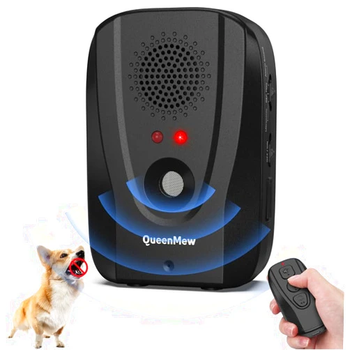 Burn Buddy Dog Bark Deterrent Devices With Remote Control, Anti Barking Device Range Up To 33 Ft, Dog Barking Control Devices With Recording And 3 Adjustable Functions, Sonic Bark Deterrent Suitable For One Dog