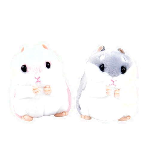ZAYOIZY 2 Pack Plush Hamster Keychain Backpack Charms Stuffed Animals Keyring Pendants Handbag/Backpack Hamsters Accessory