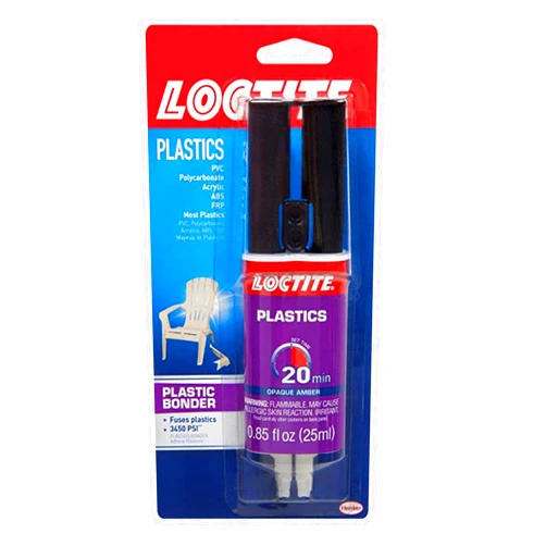 Loctite Plastic Bonder, 0.85 fl oz, Syringe 1 Pack