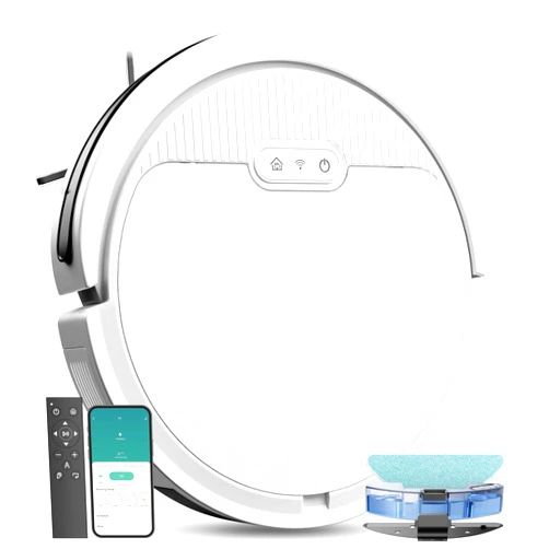Kipvvo V3 Robot Vacuum,3 in 1 Ultra Thin 5000Pa Powerful Suction Self-Charging Automatic Robot Vacuum Cleaners for Home,APP/Voice/WiFi/Alexa Control for Multi Surface Cleaning