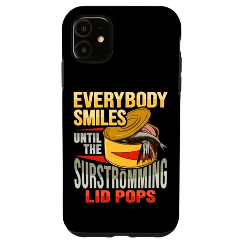 Surströmming Fish Design Canned Fish Surströmming Design for Swedish Fish Lover Case for iPhone 11