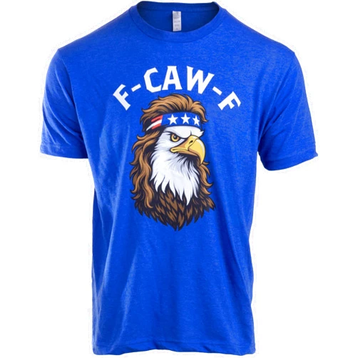 Ann Arbor T-shirt Co. F Caw F Shirt - Funny Men's Novelty Shirts F-Caw-F Chicken Crow Eagle Rooster Fcawf Funny T-Shirt for Men or Women
