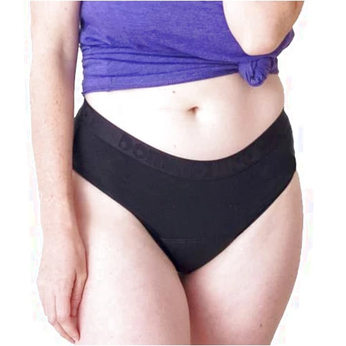 DominoWear Menstrual Panties for Women | Comfortable Leak Proof Period Underwear Postpartum | Organic Cotton Tencel Blend