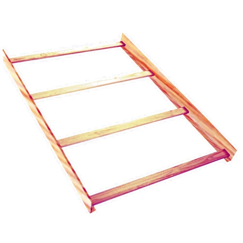CC KITS Full-Size Conversion Kit Bed Rails Compatible with Simmons Kids Convertible Cribs by Delta Children - Solid Wood - Toddler Adult Bed Rail for Full-Size - Nursery Furniture (Unfinished, HOOK-ON KIT)