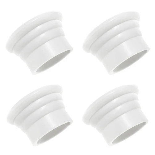 Yocimango Rugged Curtain Rod Caps/White Plastic Curtain Pole End Plug Caps/Curtain Rod Plugs 28mm/1.1inch Diameter Roman Rod End