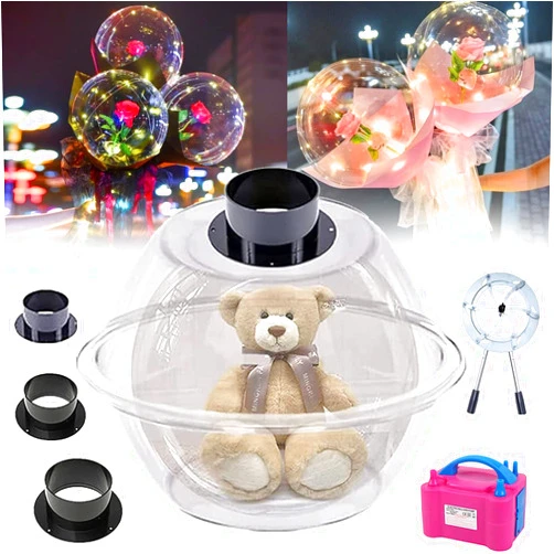 BHFRYU Balloon Expander,Balloon Stuffer with Balloon Pump and Flaring Pliers Used,2022 New Balloon Stuffing Machine, Balloon Filling Tool Set for Birthday Party Art Balloons Decoration
