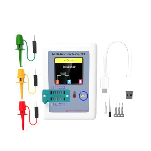 Aideepen Transistor Meter, Aideepen LCR-TC1 Multi-Function Capacitance Resistance ESR Tester 1.8
