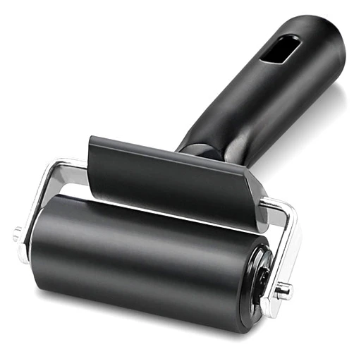 Yorwe Rubber Roller, Ideal for Anti Skid Tape Construction Tools, Print, Ink and Stamping Tools (2.5-Inch, Black)