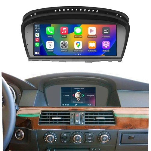 NINETOM 8.8 inch Touchscreen Wireless CarPlay Android Auto Multimedia Car Radio Receiver for BMW 3/5 Series CCC System, E60/E63/E64/E90/E91/E92/E93 (2005-2010)