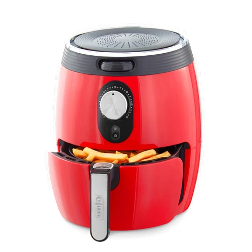 Dash Deluxe Electric Air Fryer + Oven Cooker with Temperature Control, Non-stick Fry Basket, Recipe Guide + Auto Shut off Feature, 1200-Watt, 3 Quart - Red