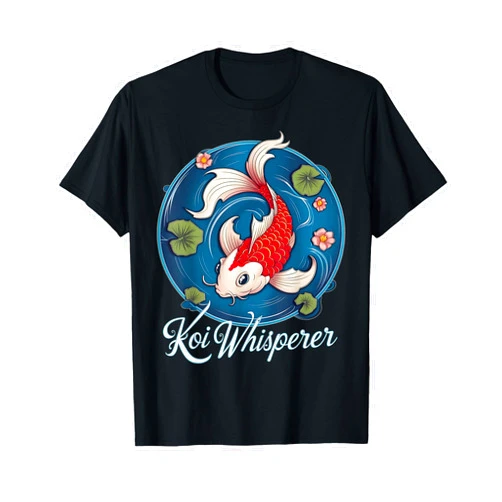 Cute Japanese Sea Animal Pet Love Carp Design Funny Koi Fish Cool Koi Whisperer Fish Lover T-Shirt