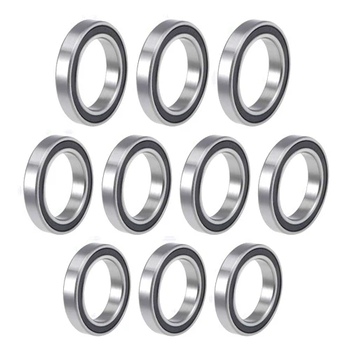 uxcell 6805-2RS Deep Groove Ball Bearings 25mm Inner Dia 37mm OD 7mm Bore Double Sealed Chrome Steel Z2 10pcs