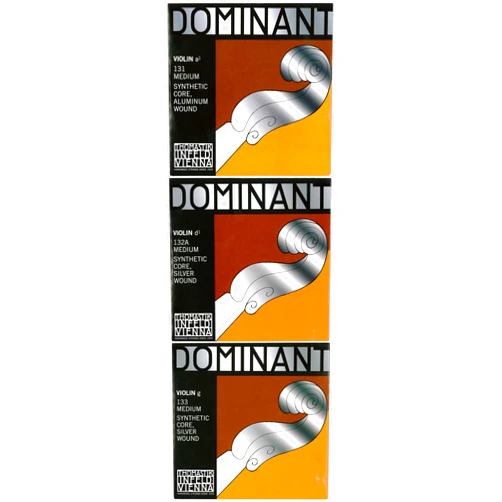 THOMASTIK Dominant 4/4 Violin Strings A.D.G Line Set (D Wire Silver Wound)