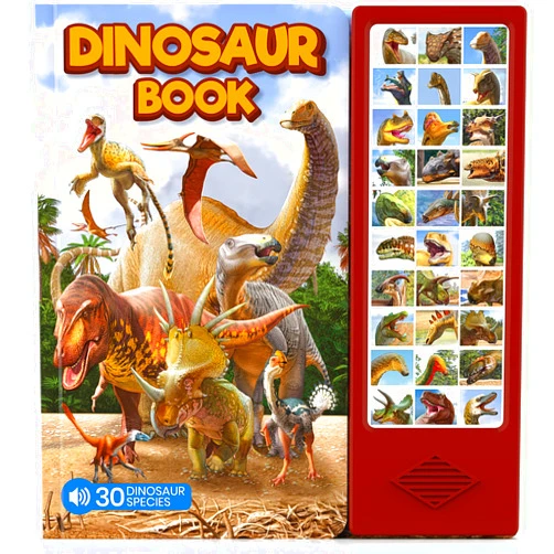 Hemalleon Dinosaur Toys for Kids 3-5 5-7 2-4 Year Old - Dinosaur Book with 30 Species Facts Names & Realistic Sounds - Dinosaur Gifts for Kids Boys Girls Toddlers