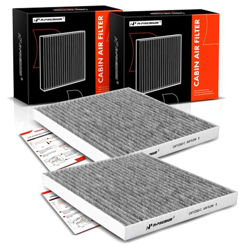 A-Premium 2-PC Cabin Air Filter with Activated Carbon Compatible with Chrysler Pacifica 2017-2022, Voyager 2020-2022, Grand Caravan 2021-2022, V6 3.6L, Replace# 68308950AB